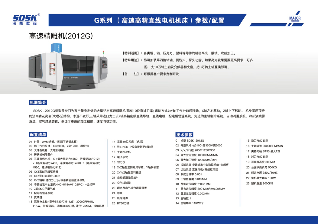 新產(chǎn)品高速直線電機(jī)精雕機(jī)2012G